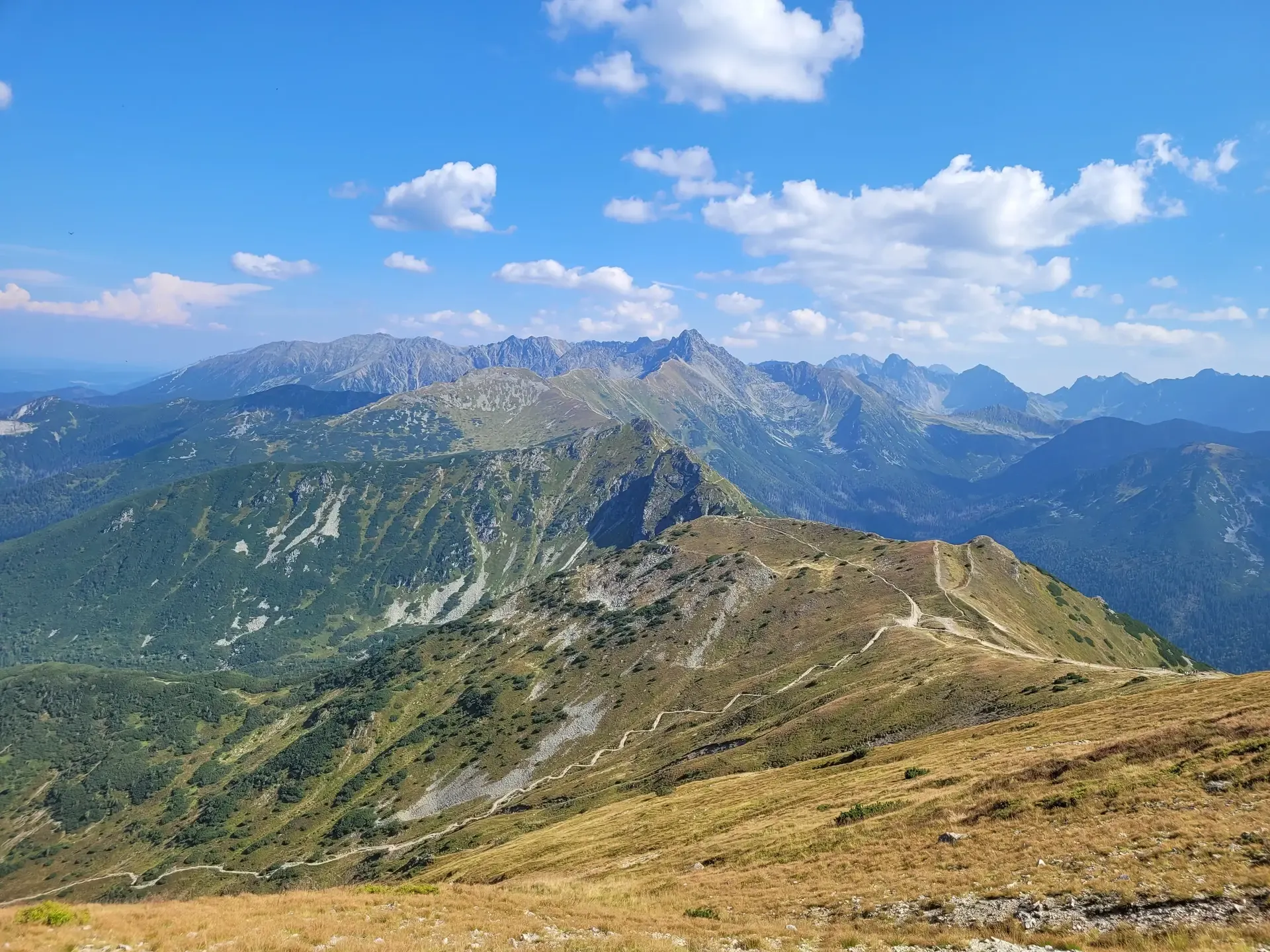 Kasprowy Wierch - Czerwone Wierchy (do Kopy Kondrackiej) - Giewont