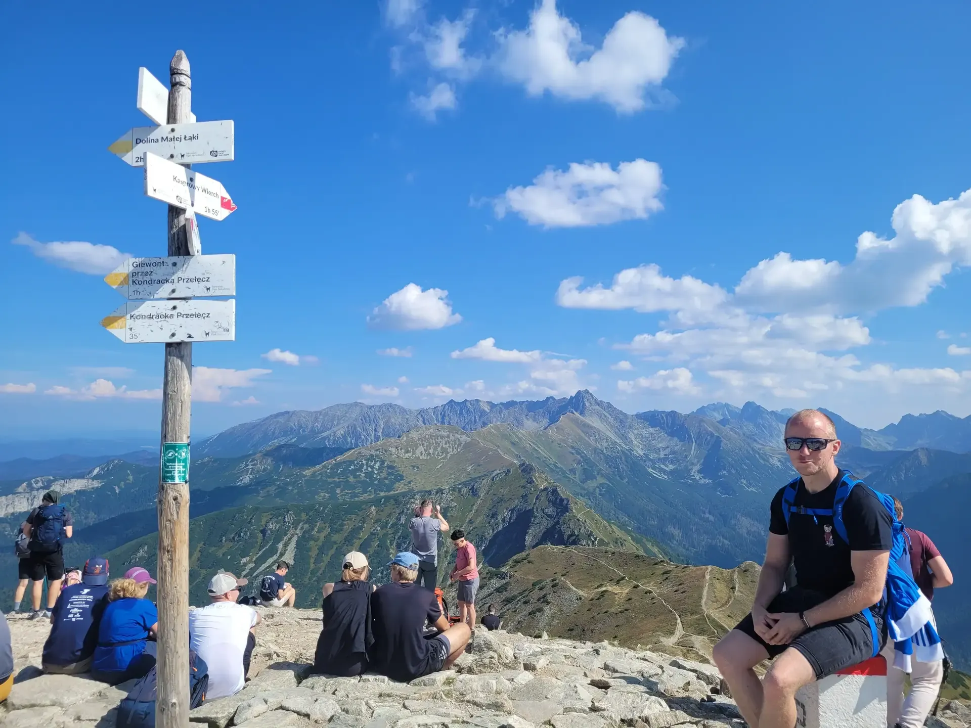 Kasprowy Wierch - Czerwone Wierchy (do Kopy Kondrackiej) - Giewont