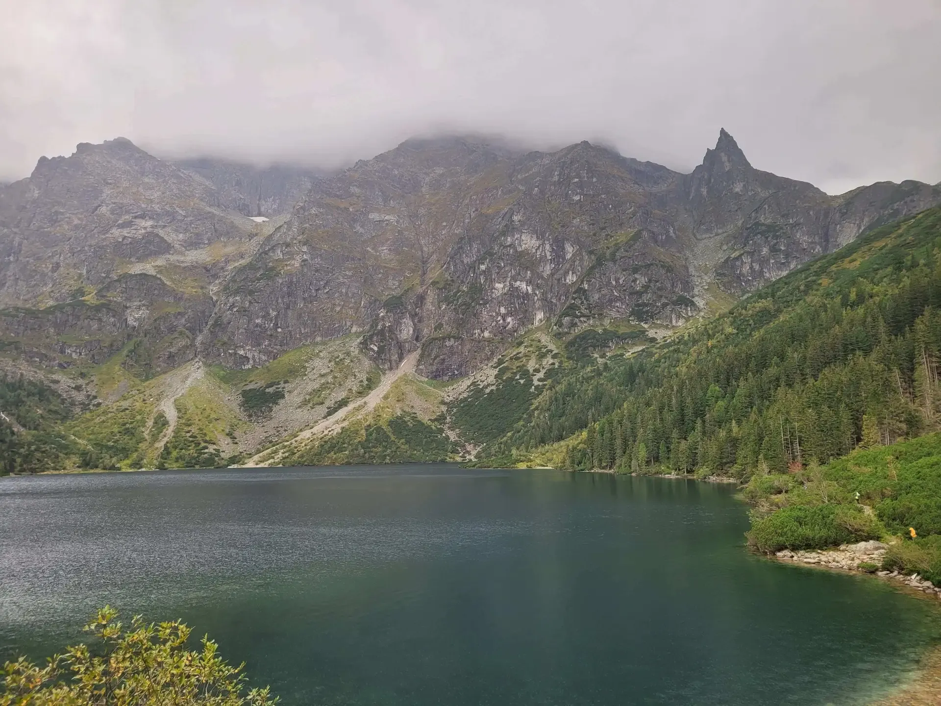 Morskie Oko - Czarny staw pod Rysami