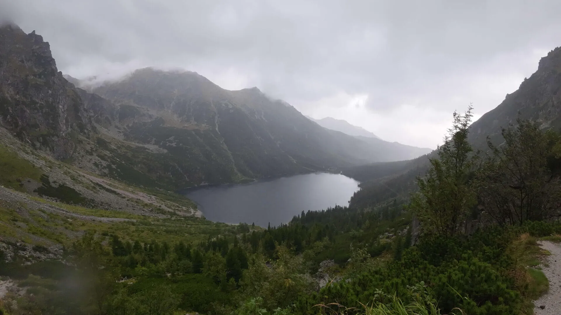 Morskie Oko - Czarny staw pod Rysami